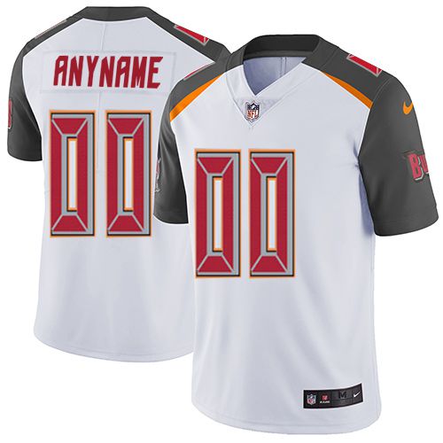 Nike Tampa Bay Buccaneers White Men Customized Vapor Untouchable Player Limited Jersey->customized nfl jersey->Custom Jersey